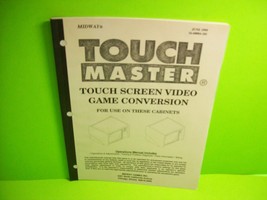 Touch Master 1999 Original Video Arcade Game Service Repair Manual Vintage - £14.88 GBP