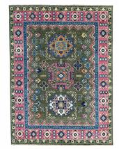 EORC Buy Hand-Knotted Wool Green/LT.Fushia Traditional Classic Rug Online - £1,764.69 GBP