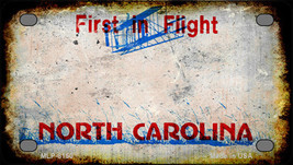 North Carolina State Rusty Novelty Mini Metal License Plate Tag - $14.95