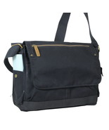 Vagarant Traveler 15 in. Casual Style Canvas Laptop Messenger Bag C31.BLK - $918.54 MXN