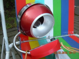  Vtg 1970s Soviet USSR  Retro Atomic SPACE Age Wall  LAMP  - £51.02 GBP