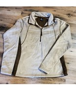 Kuhl Born In the Mountains Fleece Sweater Women&#39;s Sz M 1/4 Zip Gray Comf... - $47.48 CAD