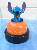 Disney Stitch Figure Toy Night Light Lamp on Pumpkin. Halloween Theme. V... - £31.89 GBP