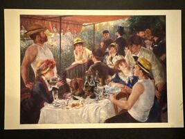 Pier Auguste Renoir The Luncheon of the Boating Party Postcard Preowned - $4.97