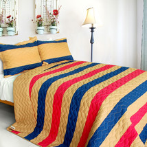 [Tender Night] 3PC Patchwork Quilt Set (Full/Queen Size) - £79.40 GBP