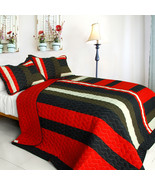 [Bird of Paradise] 3PC Patchwork Quilt Set (Full/Queen Size) - £79.84 GBP