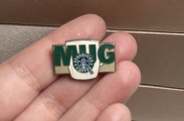 STARBUCKS COFFEE MUG 1&quot; PIN COFFEE CUP - $163.71 MXN