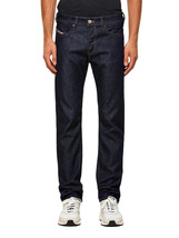 Diesel Mens Tapered Jeans Buster Solid Dark Blue Size 29W 32L 00SDHB-RR84H - £46.02 GBP