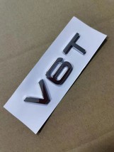 1X Chrome glossy Matt black ABS V6T Car Body Rear  Trunk Emblem  Sticker for  Ac - £36.72 GBP