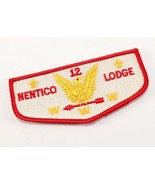Vintage Nentico Lodge 12 OA Order Arrow WWW Boy Scouts of America Flap Patch - $9.47