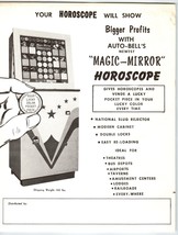 Magic Mirror Horoscope Arcade Game FLYER Original Promo Sheet Fortune Ve... - £26.54 GBP