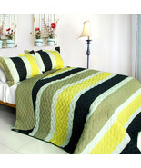 [Polestar] 3PC Patchwork Quilt Set (Full/Queen Size) - £79.84 GBP