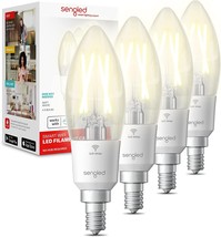 Sengled Smart Light Bulbs, WiFi Candelabra Led Light Bulbs, Smart Edison Vintage - £41.42 GBP