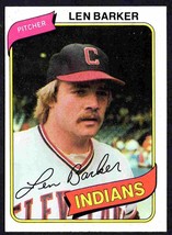 Cleveland Indians Len Barker 1980 Topps # 227 Nm - $0.99