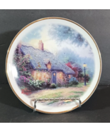 THOMAS KINKADE MOONLIGHT COTTAGE Small PLATE by Teleflora Gift SIGNED 5 ... - $11.39