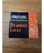 Faultless Deadbolt satin Finish Keyed 83144 - $10.00