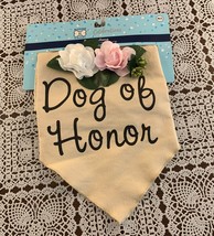 Buttons and Bones Dog Of Honor Bandana Wedding Attire Medium Large Up To... - £8.62 GBP
