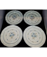 Cordella Stoneware Collection 4 Dinner Plates Bluet Pattern Scalloped 10... - £38.98 GBP