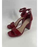 Michael By Michael Shannon Red Block Heel Sandal Shoes  Sz 6.5 “STELLA” - $23.17