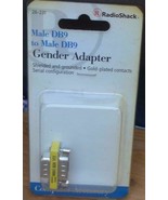 RadioShack 26-231 Male DB9 to Male DB9 Gender Adapter - NEW IN PACKAGE -... - £4.69 GBP