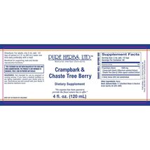 Pure Herbs: Crampbark & Chaste Tree Berry - 4 oz. (Natural Herbal Extracts) image 2