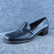 Bandolino  Women Loafer Pump Heel Shoes Blue Leather Size 8 Medium - $24.75