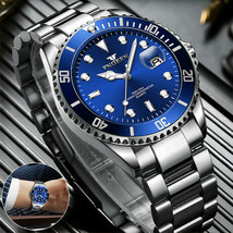 Men&#39;S Watch Relojes De Hombre Stainless Steel Quartz Luminous Classic Wr... - £22.37 GBP
