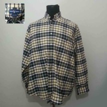 Ralph Lauren Men Button Down Size L Big Shirt ( 29x32x24&quot;) 100% Cotton - £19.48 GBP
