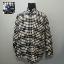 Ralph Lauren Men Button Down Size L Big Shirt ( 29x32x24&quot;) 100% Cotton - £19.55 GBP