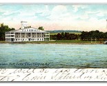 Sheldon Hall Vista Da Acqua Lago Chautauqua New York Ny Udb Cartolina U20 - $4.04