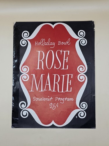 HOLLADAY BOWL-ROSE MARIE-1952-Souvenir Program-Portland Choir-Vintage - $35.64