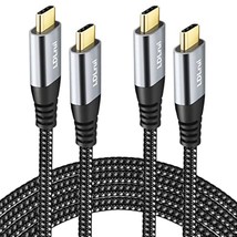 Usb C To C 3.2 Gen 22 Cable 100W/20Gbps [6Ft 2Pack] 4K Video Output Fast Charge  - £29.88 GBP