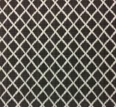 Outdura Lavalier Charcoal Gray Lattice Outdoor Indoor Fabric 54&quot;W - £11.83 GBP