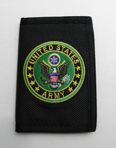 UNITED STATES ARMY HEAVY DUTY NYLON EMBROIDERED WALLET TRIFOLD - £7.57 GBP