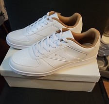 Mens Ben Sherman Campus White Beige Synthetic Casual Lace Up Trainers Size 11 - £32.05 GBP