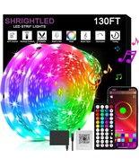 Led Lights For Bedroom 130Ft (2 Rolls Of 65Ft) Music Sync Color Changing, - £30.02 GBP