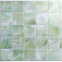 Dundee Deco PG7045 All Shades of Green Faux Pearl Squares, 3.2 ft x 1.6 ft, PVC  - £7.34 GBP+