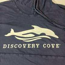 Discovery Cove Men's Blue Drawstring Hoodie Pullover Sweatshirt Chest 48 image 3