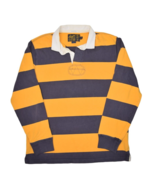 Polo Ralph Lauren Rugby Shirt Mens 2XL Striped Long Sleeve Vintage Slim Fit - £39.69 GBP