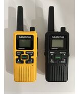 Samcom Rechargeable Walkie Talkie FWCN30A Set Of 2 Yellow &amp; White Tested... - $822.01 MXN