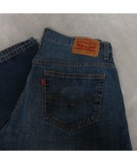 Levi&#39;s 569 Blue Jeans 33x32 Dark Wash Relaxed Straight Leg - £25.99 GBP