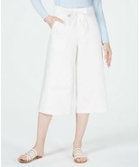 OAT Patch-Pocket Self Belt Culotte Cotton Jeans white MSRP $69 - $15.00