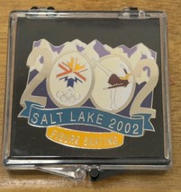2002 Salt Lake Olympic Pin Figure Skating LE 3904/5000 New Old Stock - $14.85