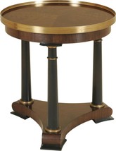 Occasional Table MAITLAND-SMITH Palladium Brass Accents Matte Black Webster - £2,597.10 GBP