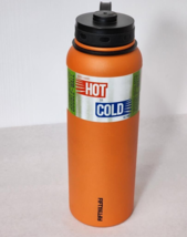 Orange Fifty/Fifty 40oz Double Wall Insulated Stainless Steel Water Bottle New - £36.73 GBP