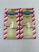 Ghirardelli Chocolate Squares 3.5 oz PEPPERMINT BARK Bar Limited Edition BB 7/24 - £7.70 GBP