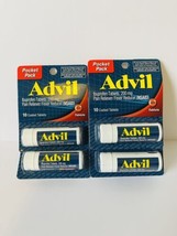 4 X Advil Ibuprofen Pocket Packs 200mg Exp 09/2025 10 coated tablets per bottle - $20.69