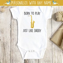 Saxophone Onesie®, Sax Onesie®, Instrument Onesie®, Saxophone Baby Gift, Baby Sh - £14.11 GBP