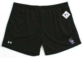 Under Armour Heatgear Black MLB Colorado Rockies Athletic Shorts Men&#39;s NWT - £46.90 GBP