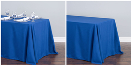 1pc 90 x 156 in. Rect Poly Tablecloths Wedding Event Party - Royal Blue ... - £39.25 GBP